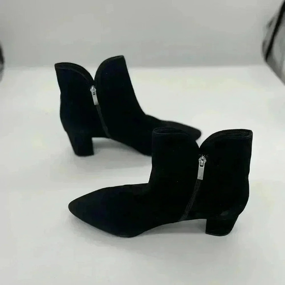 AQUATALIA STYLE KAYLANI POINTED‎ TOE BOOTS MADE IN ITALY WOMAN'S 12 BLACK SUEDE - Picture 1 of 7